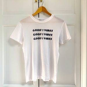 Brandy Melville Good Vibes Tee